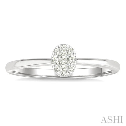 Oval Shape Lovebright Petite Diamond Solitaire Ring
