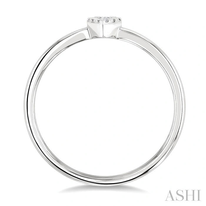 Pear Shape Lovebright Petite Diamond Solitaire Ring