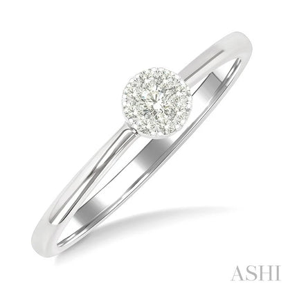 Round Shape Lovebright Petite Diamond Solitaire Ring