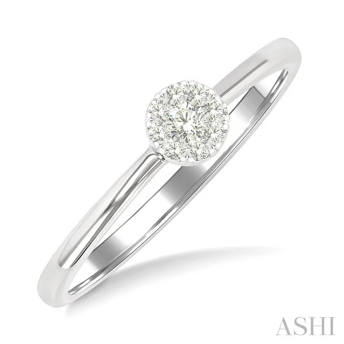 Round Shape Lovebright Petite Diamond Solitaire Ring