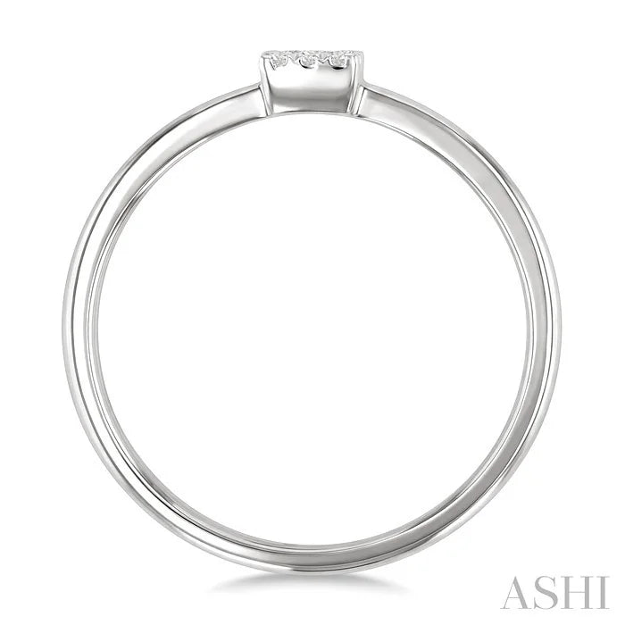 Princess Shape Lovebright Petite Diamond Solitaire Ring