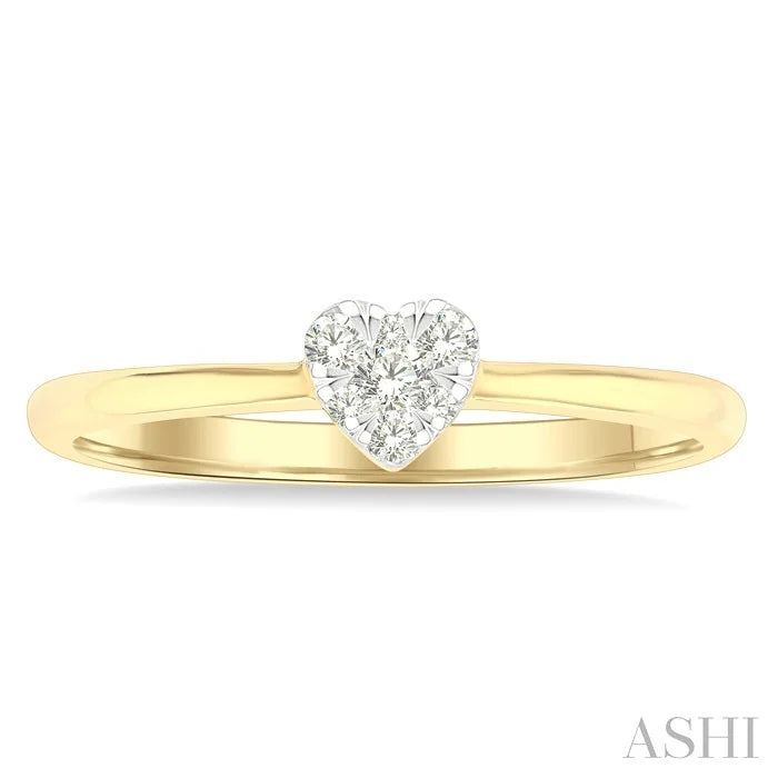 Heart Shape Lovebright Petite Diamond Solitaire Ring