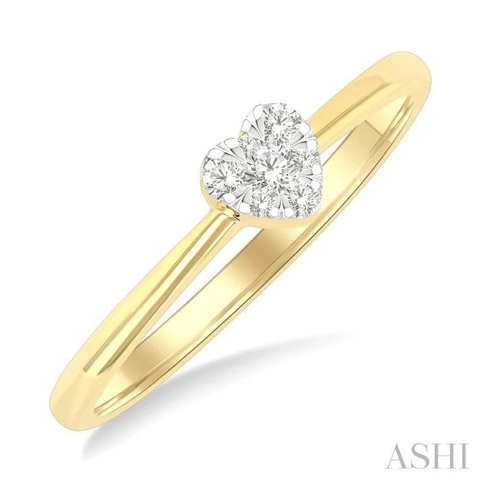 Heart Shape Lovebright Petite Diamond Solitaire Ring