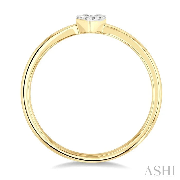 Pear Shape Lovebright Petite Diamond Solitaire Ring