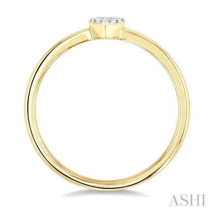 Pear Shape Lovebright Petite Diamond Solitaire Ring