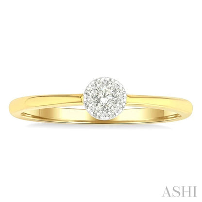 Round Shape Lovebright Petite Diamond Solitaire Ring