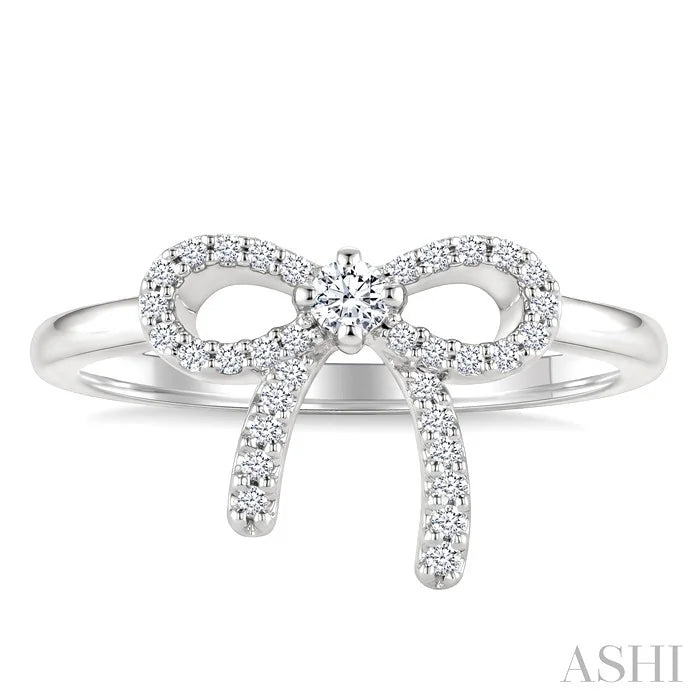 Bow Petite Diamond Fashion Ring