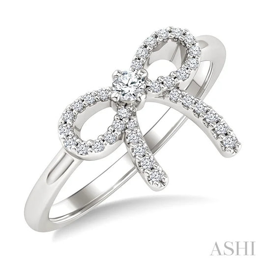 Bow Petite Diamond Fashion Ring