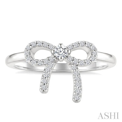 Bow Petite Diamond Fashion Ring