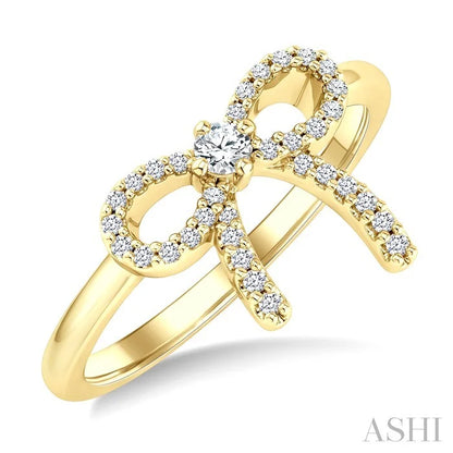 Bow Petite Diamond Fashion Ring