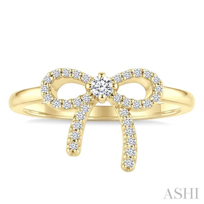 Bow Petite Diamond Fashion Ring