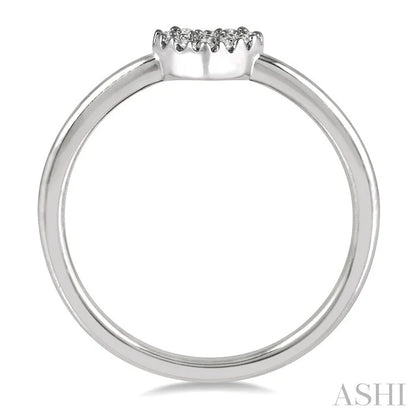 Stackable Heart Shape Petite Diamond Fashion Ring
