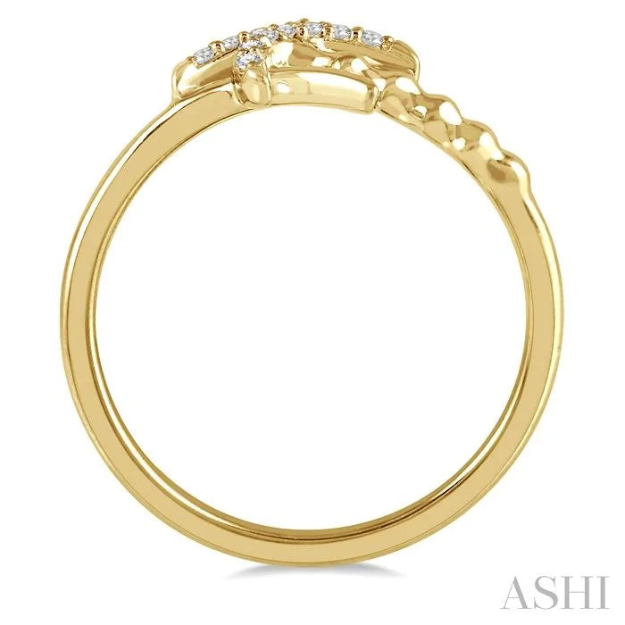 Bead Bijoux Stackable Palm Tree Petite Diamond Fashion Ring