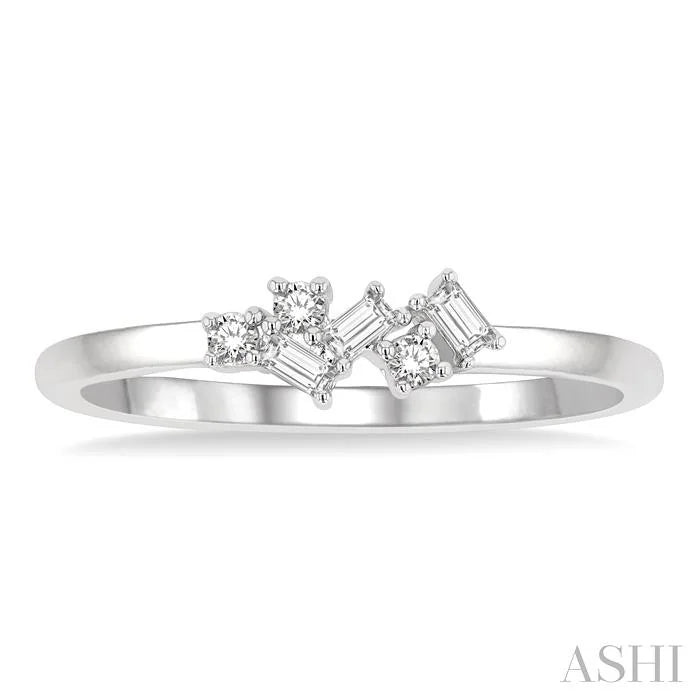 Scatter Petite Baguette Diamond Fashion Ring