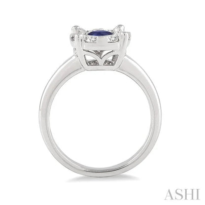 Round Shape Lovebright Gemstone & Diamond Ring