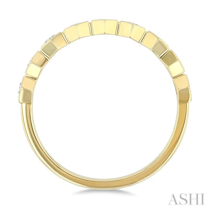 Stackable Hexagon Shape Diamond Fashion Ring