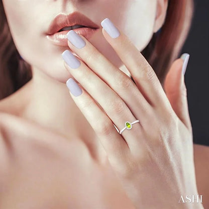 Oval Shape Gemstone & Halo Diamond Ring