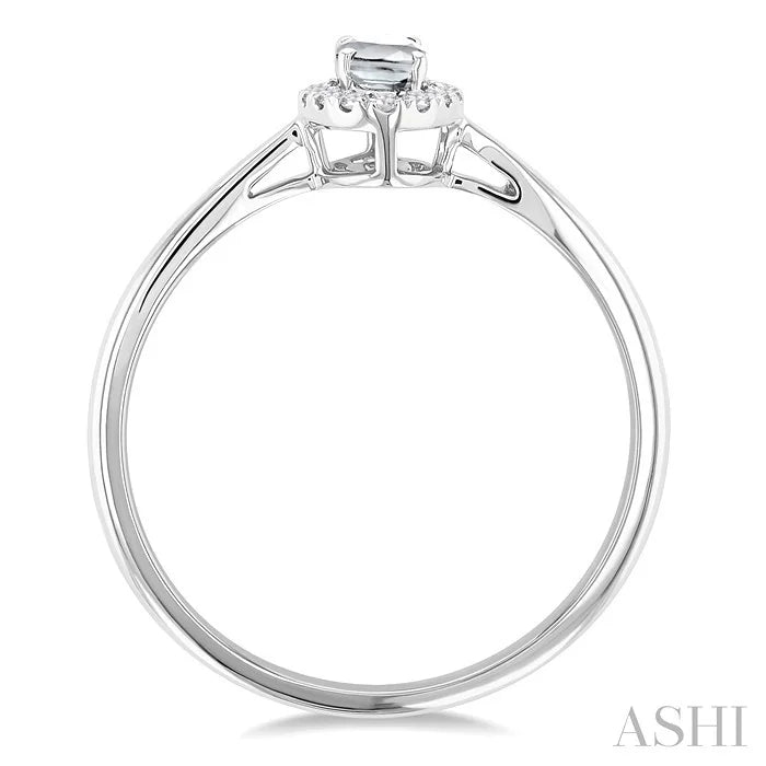 Oval Shape Gemstone & Halo Diamond Ring