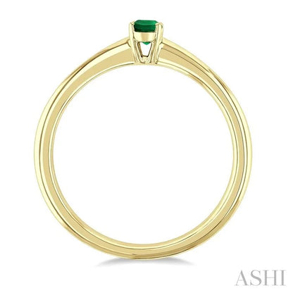 Oval Shape Gemstone Solitaire Ring