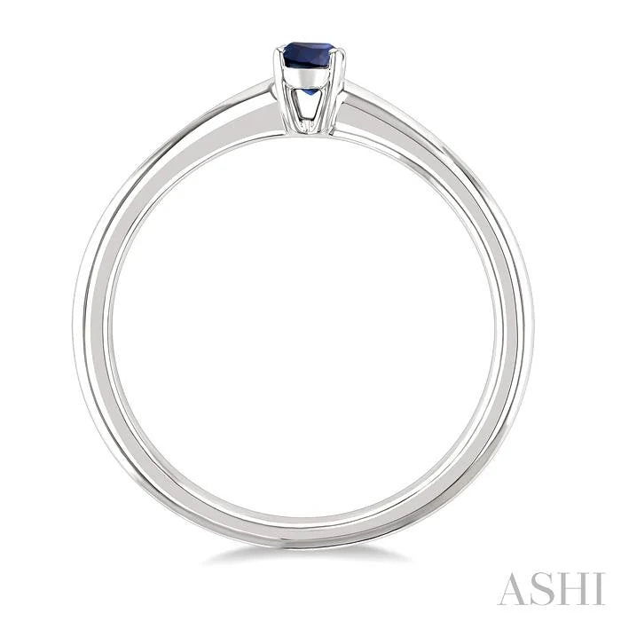 Oval Shape Gemstone Solitaire Ring