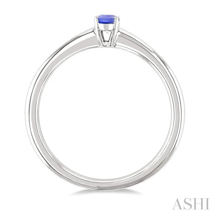 Oval Shape Gemstone Solitaire Ring