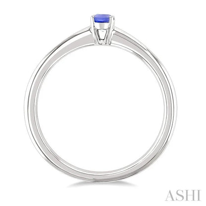 Oval Shape Gemstone Solitaire Ring