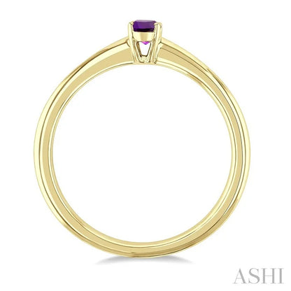 Oval Shape Gemstone Solitaire Ring