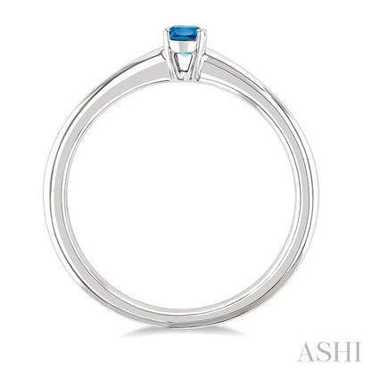 Oval Shape Gemstone Solitaire Ring
