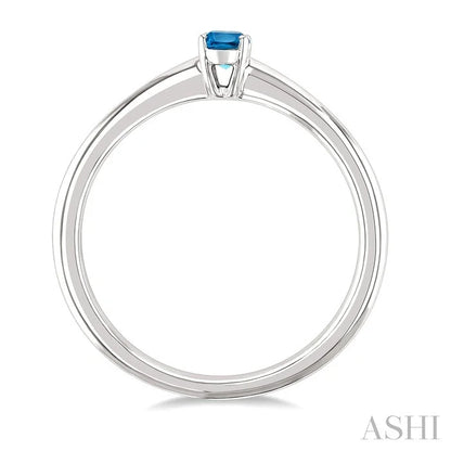 Oval Shape Gemstone Solitaire Ring