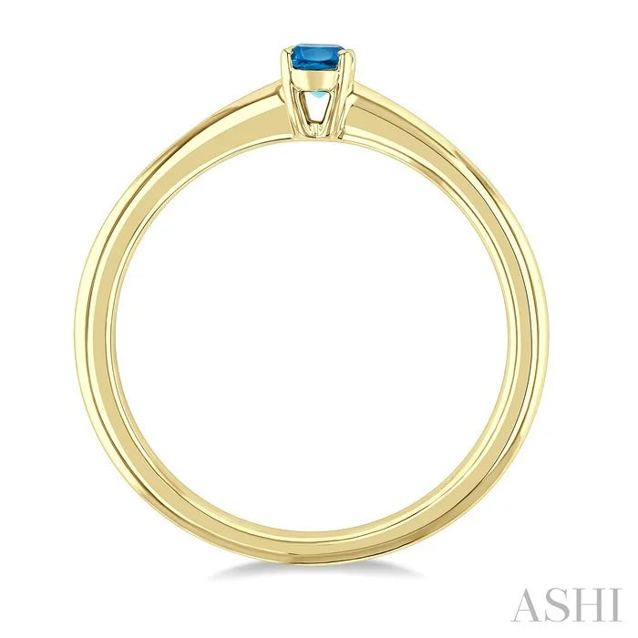 Oval Shape Gemstone Solitaire Ring