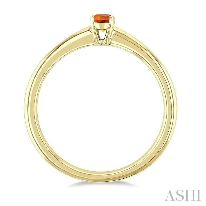 Oval Shape Gemstone Solitaire Ring