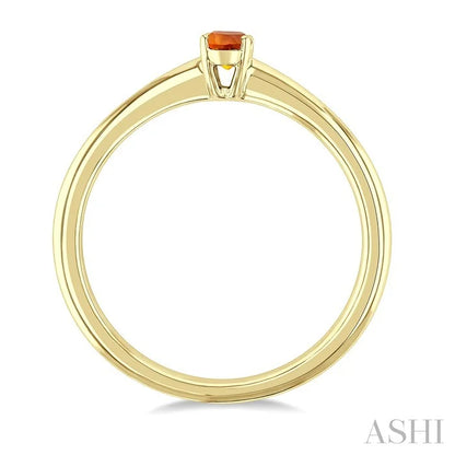 Oval Shape Gemstone Solitaire Ring