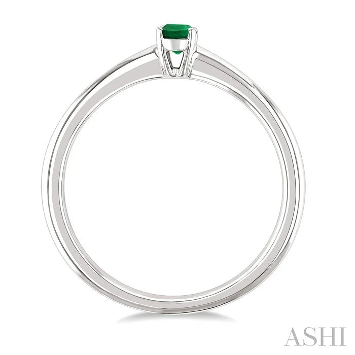 Oval Shape Gemstone Solitaire Ring