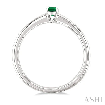 Oval Shape Gemstone Solitaire Ring
