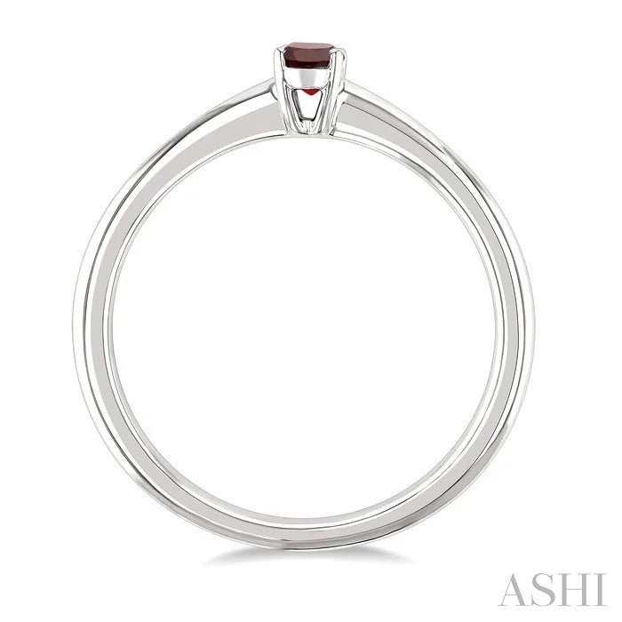Oval Shape Gemstone Solitaire Ring