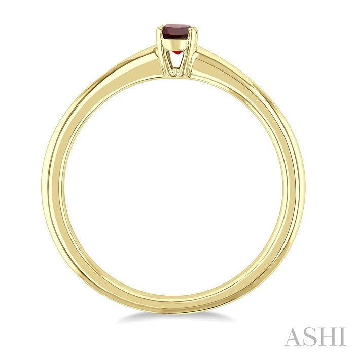 Oval Shape Gemstone Solitaire Ring
