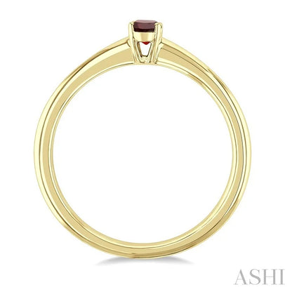 Oval Shape Gemstone Solitaire Ring