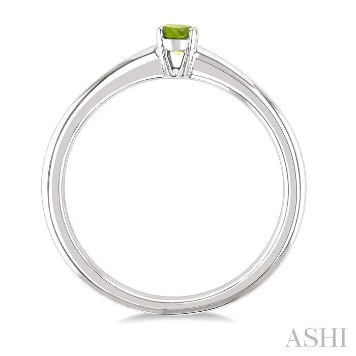 Oval Shape Gemstone Solitaire Ring