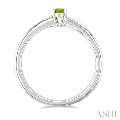 Oval Shape Gemstone Solitaire Ring