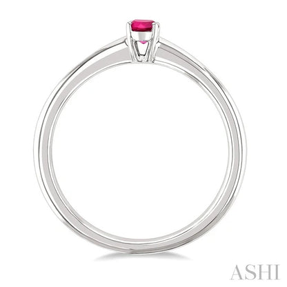 Oval Shape Gemstone Solitaire Ring