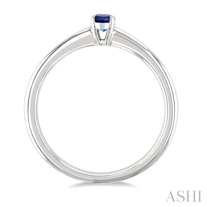 Oval Shape Gemstone Solitaire Ring