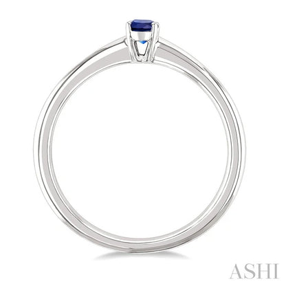 Oval Shape Gemstone Solitaire Ring
