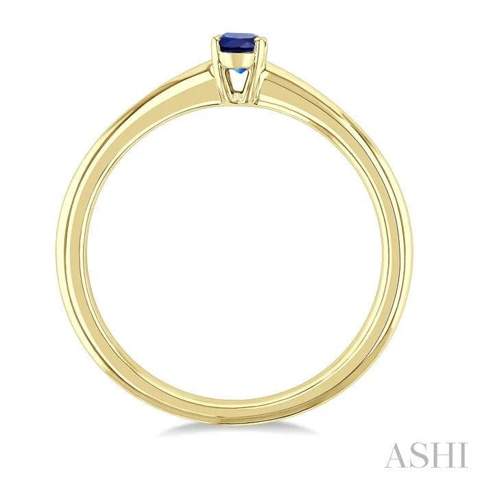 Oval Shape Gemstone Solitaire Ring