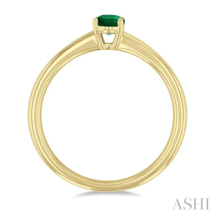 Oval Shape Gemstone Solitaire Ring