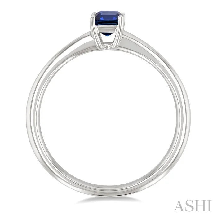 Emerald Shape Gemstone Solitaire Ring