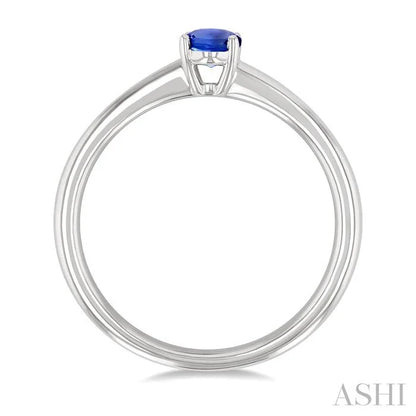Oval Shape Gemstone Solitaire Ring
