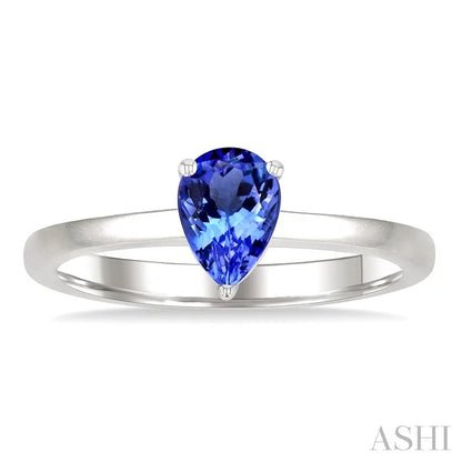 Pear Shape Gemstone Solitaire Ring