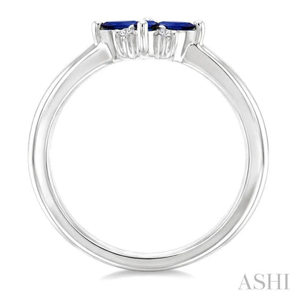 Blossom Marquise Shape Gemstone & Diamond Ring