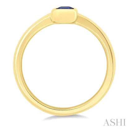 Emerald Shape Gemstone Solitaire Ring