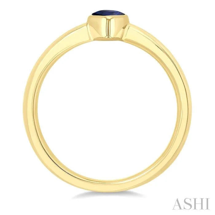 Pear Shape Gemstone Solitaire Ring